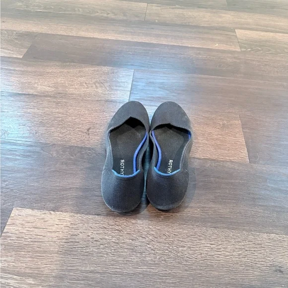 Rothy's Black and Blue Loafers - Picture 5 of 5
